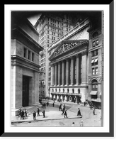 Historic Framed Print, Stock Exchange Bldg., New York City,  17-7/8" x 21-7/8"