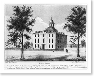 Old Jail, situated at the NE extremity of the Park Classic, Antique Poster