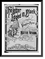 Historic Framed Print, The Letter Edged in Black,  17-7/8" x 21-7/8"