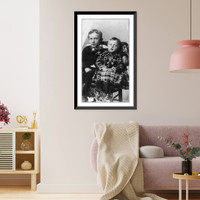Portraits of children named after Pres. Benj. Harrison and V.P. Morton, 1889-1892: Benj. Harr. Huffman and Levysic Morton Huffman, Historic Print