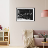 Shoe line - Bowery men waiting for shoes - a gift from Tim Sullivan, Historic Print