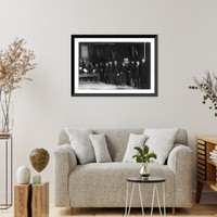 Shoe line - Bowery men waiting for shoes - a gift from Tim Sullivan, Historic Print