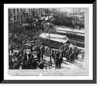 Historic Framed Print, Explosion at Tremont & Boylston St., [Boston], Mar. 4, 1897,  17-7/8" x 21-7/8"