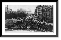 Rapid transit construction work at Union Square, New York City, June 8, 1901 Classic, Historic Reproduction