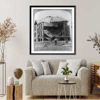 Galveston disaster, public school 25th St. and Ave. P, Antique Poster
