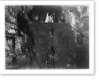 Historic Framed Print, Howes Cave, N.Y.: Bridal Chamber,  17-7/8" x 21-7/8"