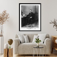 Historic Framed Print, John L. Sullivan, sporting editor,  17-7/8" x 21-7/8"