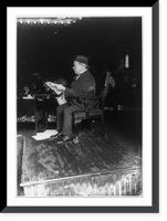 Historic Framed Print, Federal Commission on Industrial Relations, N.Y.C. - Samuel Gompers on stand.,  17-7/8" x 21-7/8"