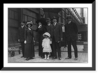 Historic Framed Print, [George Jay Gould, 1864-1923, full length, standing, facing slightly right; with family],  17-7/8" x 21-7/8"