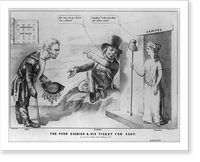 The poor soldier & his ticket for soup, Historic Print