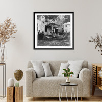 Side view of the house in the woods, Chappaqua, N.Y. Classic, Vintage Poster