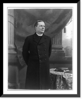 Historic Framed Print, [Bp. William Lawrence, 1850-1941, three-quarters length portrait, standing, facing right],  17-7/8" x 21-7/8"