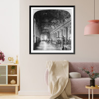 Historic Framed Print, Gallery d'Apollon in the Louvre, Paris, France,  17-7/8" x 21-7/8"