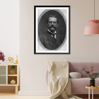 Albert Estopinal, 1845-1919, head and shoulders portrait, facing front. Cong. from Louisiana, Antique Wall Art