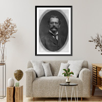 Albert Estopinal, 1845-1919, head and shoulders portrait, facing front. Cong. from Louisiana, Antique Wall Art