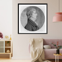 Thomas Bolling Robertson, 1779?-1828, head and shoulders portrait, right profile, Antique Poster