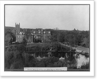 St. Paul's School, Concord, N.H.: Lower school from the new upper school, Vintage Print