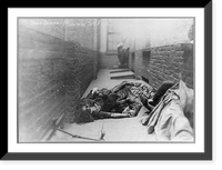 Historic Framed Print, [Dead bodies, Monroe St. fire, New York City],  17-7/8" x 21-7/8"
