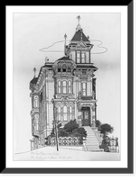 Old San Francisco 1946, The Westerfeld House. built 1889 Classic, Historic Reproduction