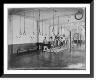 Historic Framed Print, [U.S. Naval prison at Portsmouth, N.H., 1915-16: Gymnasium],  17-7/8" x 21-7/8"