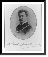 Historic Framed Print, [Emil Dunikowski, head and shoulders portrait, facing left],  17-7/8" x 21-7/8"