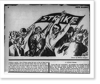 Historic Framed Print, [Mass procession of workers carrying Strike" banner. (Gastonia,  N.C.,  textile strike?)]",  17-7/8" x 21-7/8"