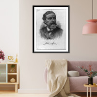 Albert Fink, 1827-1897, head and shoulders, facing right Classic, Antique Poster