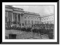 Historic Framed Print, Inauguration of Theodore Roosevelt - Roosevelt arriving on stand,  17-7/8" x 21-7/8"