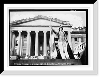 Historic Framed Print, Florence F. Noyes as "Liberty" in Suffrage Parade,  17-7/8" x 21-7/8"