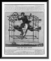 Historic Framed Print, Ayres' new aerial machine,  17-7/8" x 21-7/8"