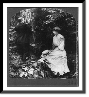 Carving their names for memory's sake, Vintage Print