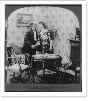 Just a bye-bye kiss. I'll be late for choir service."", Historic Reproduction