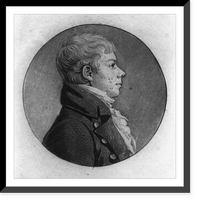 Historic Framed Print, [Walter Jones, head-and-shoulders portrait, right profile],  17-7/8" x 21-7/8"