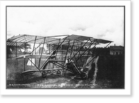 Historic Framed Print, Stebbins-Geynet tri-plane [190?),  17-7/8" x 21-7/8"