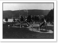 New York. Hudson River, Indian Point playground. Classic, Antique Poster