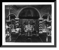 Historic Framed Print, Interior of Saint Matthews Church, Washington, D.C.,  17-7/8" x 21-7/8"