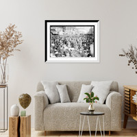 Historic Framed Print, Crowd in Wash., D.C.,  17-7/8" x 21-7/8"