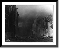 Smoking ruins of Thiaucourt, France, after the Germans were driven out by the Americans, Sept. 1918, Historic Print