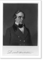 Historic Framed Print, Daniel Webster 1782-1852,  17-7/8" x 21-7/8"