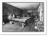 Recreation Room, Young Men's Commercial Club, Sterling, Kansas, Vintage Poster