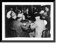 Scenes of open gambling in Reno, Nevada casinos: game of faro, Antique Wall Art
