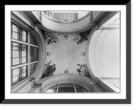 Allegorical mural paintings on dome of Manufacturer's Building, Chicago World's Fair, 1893: 4 unidentified figures (by Reinhart), Antique Wall Art