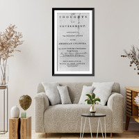 Title page of Thoughts on Government" by John Adams, 1776", Antique Poster