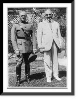 Historic Framed Print, Warren G. Harding and Gen John Joseph Pershing,  17-7/8" x 21-7/8"