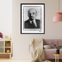 Historic Framed Print, Vladimir Il'ich Lenin, 1870-1924,  17-7/8" x 21-7/8"
