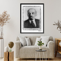 Historic Framed Print, Vladimir Il'ich Lenin, 1870-1924,  17-7/8" x 21-7/8"