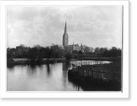 Historic Framed Print, Salisbury Cathedral, Salisbury [Wiltshire, England],  17-7/8" x 21-7/8"