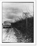 Hull, Cordell 1871-1955 - Cordell Hull Highway road marker, Historic Print