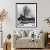 Hull, Cordell 1871-1955 - log cabin near Brydstown, Tenn, Historic Print