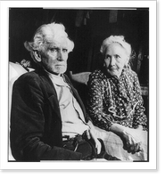 Hull, Cordell 1871-1955 - Uncle Bud and Aunt Louisa Hull, at home, Historic Reproduction